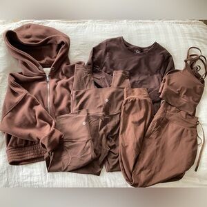 Lululemon Java Brown Activewear Set